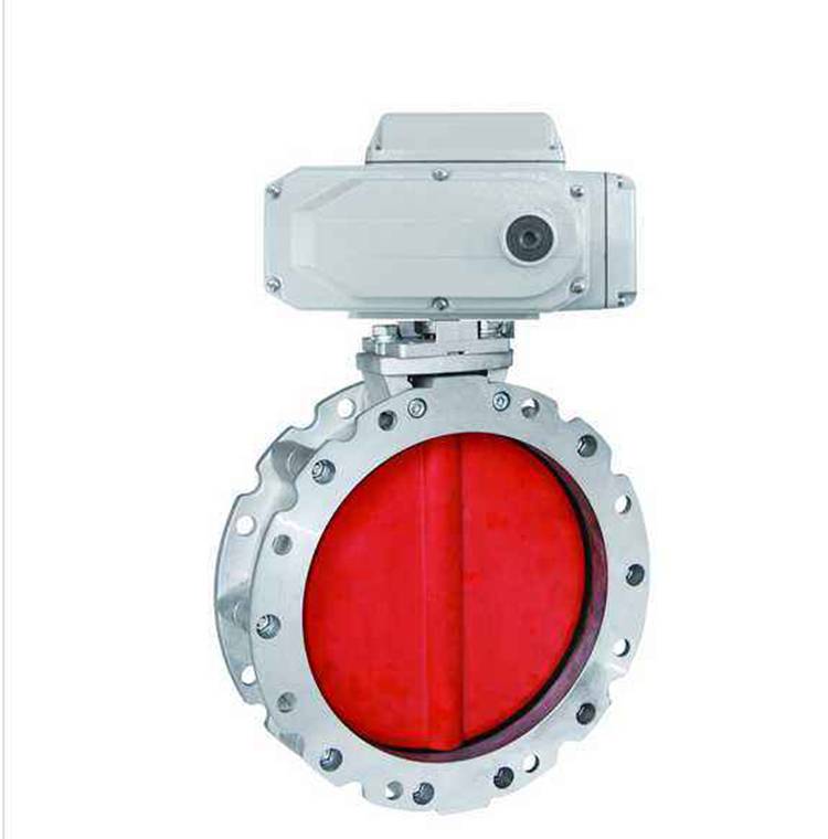 Single Flange Pneumatic Powder Butterfly Valve DN250 for Cement Silo