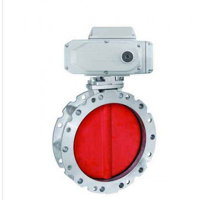 Single Flange Pneumatic Powder Butterfly Valve DN250 for Cement Silo